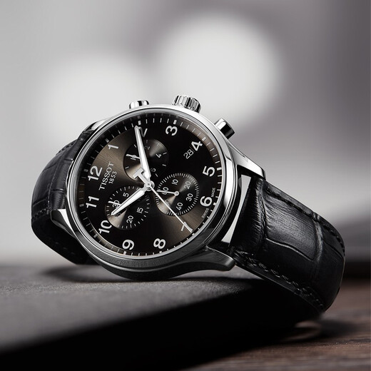 Tissot New Year's gift Speed series men's watch sports chronograph belt quartz watch Swiss watch for boys black plate black belt T116.617.16.057.00