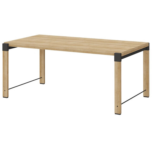 Henghe Century Weihao Möbelkonferenz Langer Tisch Einfacher langer Stahlholz Tisch Rechteckige Trainingstisch Büroempfang und Verhandlungstisch Cardi Wood 2400*1283*768 mm