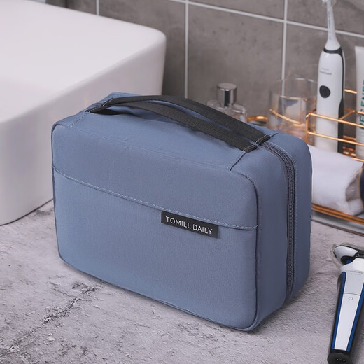 ToMill wash bag men's large capacity dry and wet separation new portable travel storage bag waterproof cosmetic bag business trip bath bag Starry Night - Standard Style - Classic Black - Shipped from Merchant Warehouse