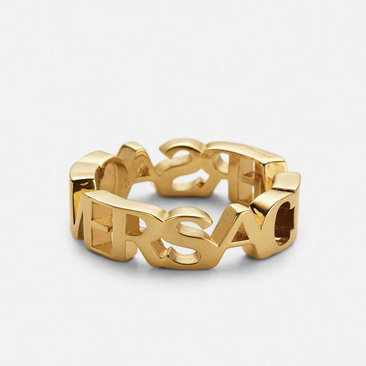 VERSACE/Versace End of Season Sale Women's Logo Ring 3J000-Gold-13