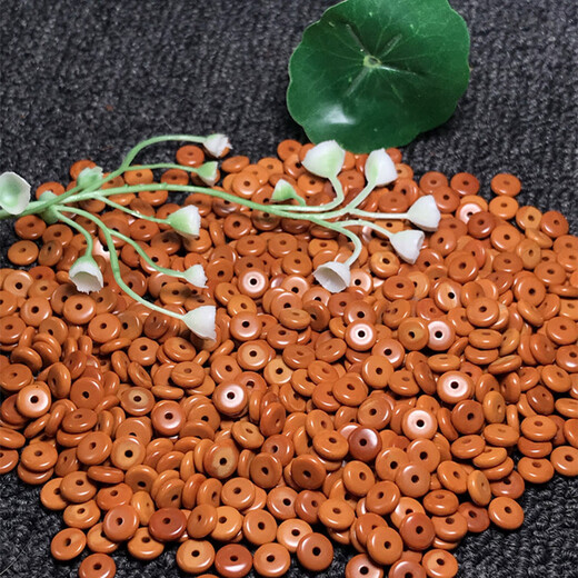 Qixuan olive pit spacer, bead spacer, loose beads with core carving bracelet, men's and women's cultural toys, DIY accessories, olive pit 6x2mm spacer, 30 pieces, diameter x thickness