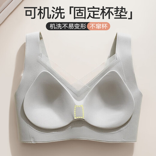 Catman underwear women's new small breast push-up push-up pull-up anti-sagging breast-retracting bra without rims for beautiful back