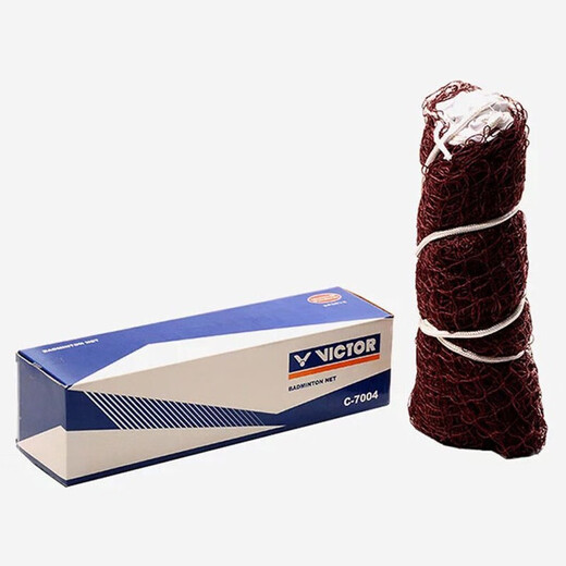 威克多（VICTOR）胜利羽毛球标准网耐用尼龙专业比赛拦网便携折叠魔术扣锁边比赛 C7004羽毛球网