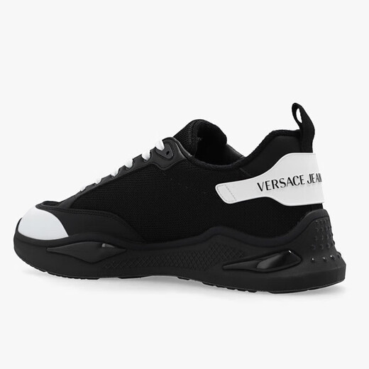 
Versace (VERSACE) 23 new sneakers, men's printed breathable lace-up casual sneakers, fashionable men's shoes, black 74YA3S1C ZS723 L01 40