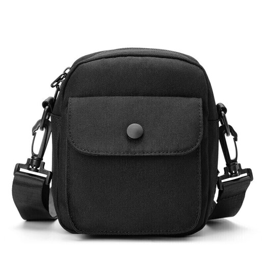 POLO shoulder bag men's casual polyester carry-on bag sports versatile crossbody bag simple lightweight small backpack ZY051P043J black