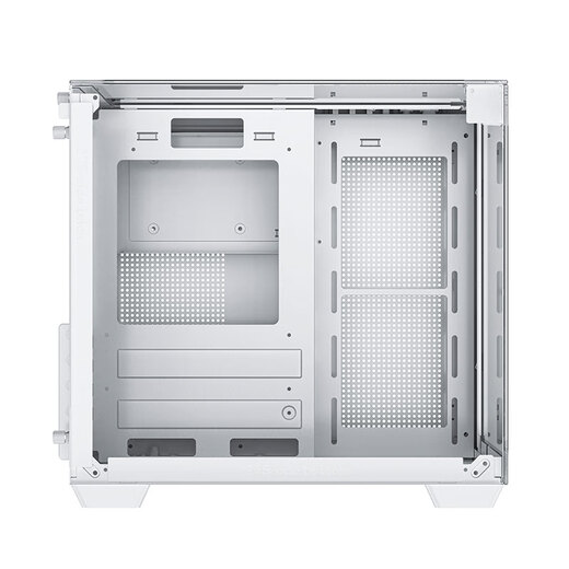 AOC星海CG389白色 游戏电脑主机海景房机箱 三面玻璃/无立柱/支持MATX/5风扇位/3D立体全景/左右分仓