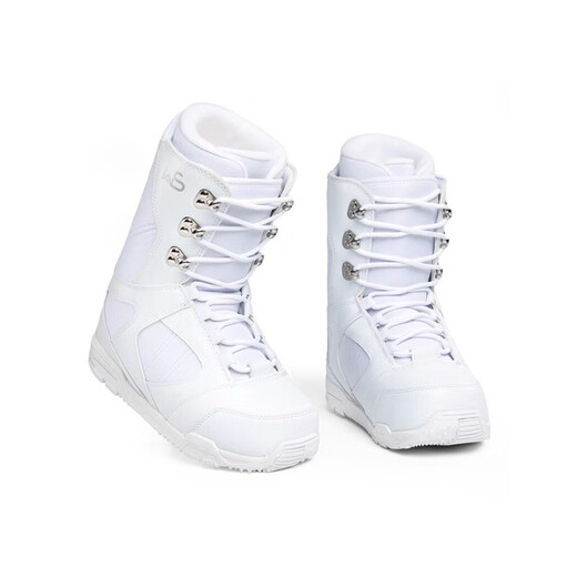 WS Snowboards Snowboardschuhe Schnürung flach Damen Carving Herren Snowboardschuhe Snowboardstiefel wasserdicht und warm 1700S weiße Skischuhe 40