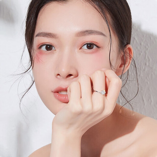 MZMZ Platinum Couple Ring pt950 Platinum Knot Engagement Diamond Ring Fashion Ring Valentine's Day Birthday Gift for Girlfriend Same Day/Next Day Delivery - Light Luxury Snowflake Love Couple Ring