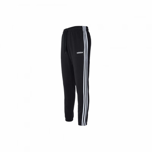 Adidas retro sports side three stripes plus velvet loose knitted sweatpants men's black L