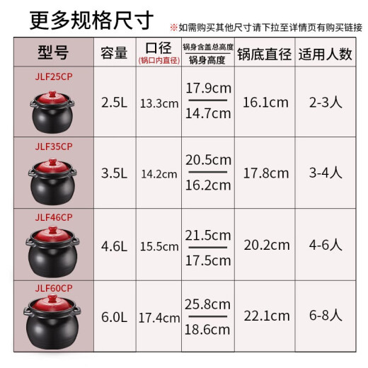 ASD (ASD) natural ceramic casserole soup pot stew pot 3.5L casserole ceramic pot Chinese medicine pot JLF35CP (WG)