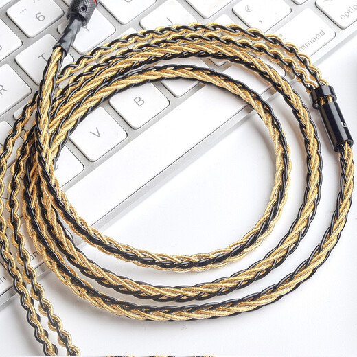 线艺匠森海塞尔IE300IE600IE900升级线MMCX榭兰图二代舒尔846耳机线金银4.4平衡耳机升级线材 3.5mm直头 一般手机*电脑适用插头 可平衡 森海塞尔ie300/IE600/IE900适用