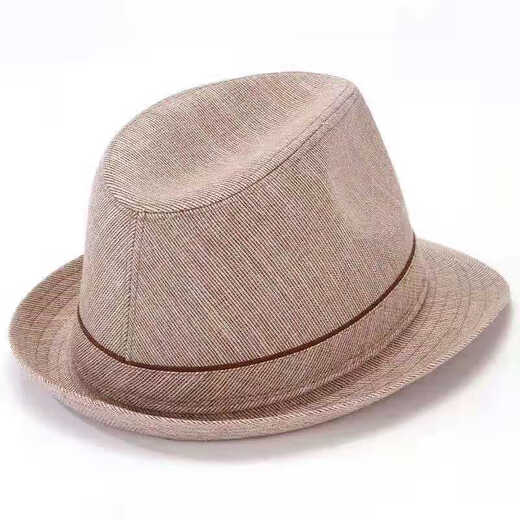Middle-aged and elderly men's summer hats sun protection sun hat breathable cool hat old man casual outdoor sun hat dark khaki 57 cm