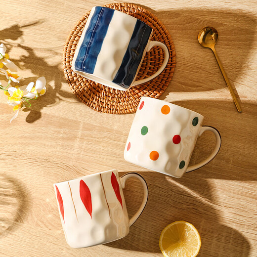 Sheri Japanese mug ins style high-looking ceramic drinking cup girls office home coffee cup couple cup four combinations Specifications see picture 2