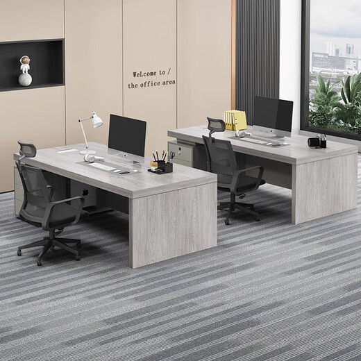 Oupinrui boss desk simple modern desk computer table and chair combination financial manager desk executive desk executive desk 1.6 meters boss desk