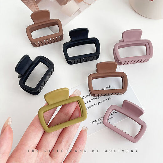 Jisenjia's hair accessories suitable for small hair, hairpins, square small hairpins, female adults' half-tied hair on the back of the head, shark hairpins, square small hairpins - Qianka