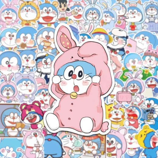 Doraemon mobile phone stickers cartoon cute jingle cat doraemon mobile phone case laptop waterproof diy stickers 20 random pictures