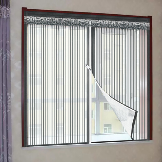 Love the whole life Diamond screen anti-mosquito screen Velcro-free self-adhesive window screen Removable screen summer insect-proof and fly-proof screen King screen window stripe gray magnetic suction style Private customization Contact customer service | Single shot will not be sent