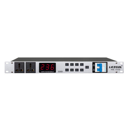 LEIGAL power sequencer EMI filter timing power manager conference room audio-visual center home entertainment KTV timing power supply controller PM1040 10-way remote central control cascade air-open screen display LEIGAL