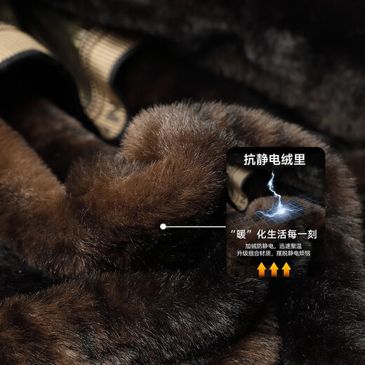 Woodpecker (TUCANO) cotton-padded jacket for men, thickened velvet, winter jacket, middle-aged and elderly men's cotton-padded jacket, fashionable and warm daddy jacket, black (thick velvet + removable hood) XL (135-155Jin Jin equals 0.5kg)