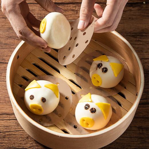 MAXCOOK steamer paper disposable steamer paper steamer paper non-stick household steamer paper 9cm 500 sheets MCPJ3607