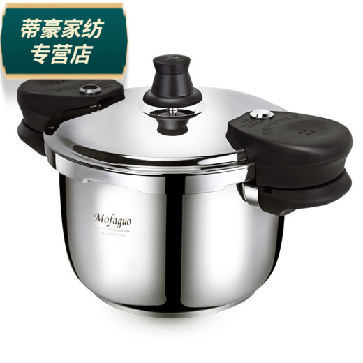 Baichunbao Chinese mainland magic 304 stainless steel pressure cooker pressure cooker 304 thickened household gas 70cm 18 mi 30 raw single handle plus steamed leather ring glass