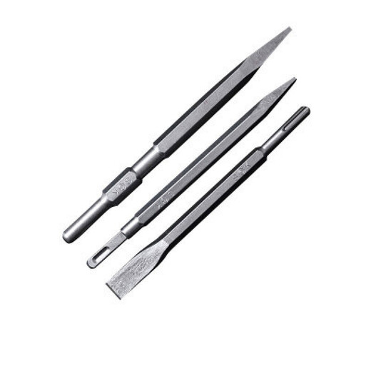 Tungsten steel alloy flat chisel square handle round handle special steel impact electric hammer drill bit chisel hexagonal widening sharp super hard square handle flat head 7D1425A