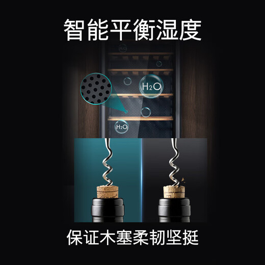 SIEMENS 385L wine cabinet 120 bottles red wine cabinet home wine cabinet constant temperature refrigeration imported oak wine rack black KW35VB7TSC 120 bottles black 385L