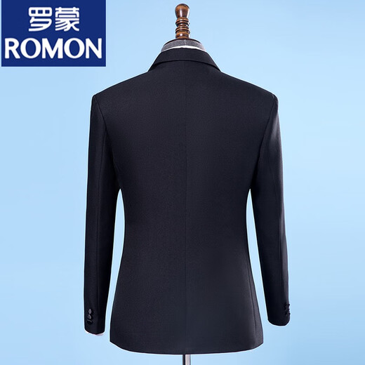 ROMON Performance Clothing Men's Suit Singer Host Dress Men's Adult Choral Clothing Performance Clothing Men's Black Jacket + Pants + Bow Tie XL 160Jin Jin is equal to about 0.5 kg
