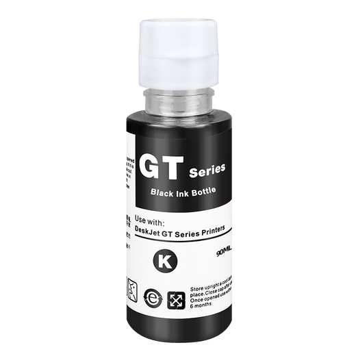 Shangqi подходит для HP HP Smart Tank 676 675 310 672 530 Принтер чернила Bin Printer Ink Gt51/GT53 Черные чернила [90 мл]