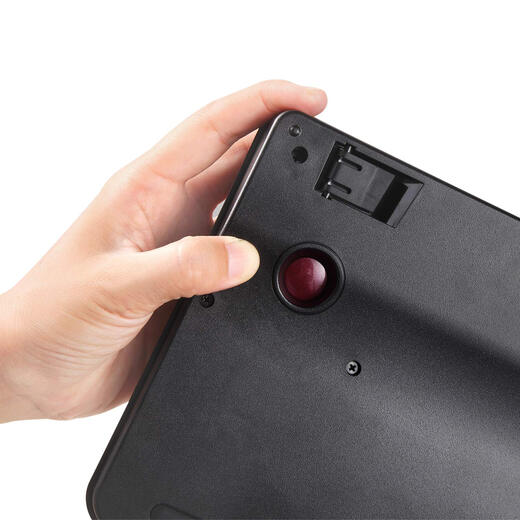 Perixx Periboard-522 mechanische Tastatur, integrierter großer Trackball, USB-kabelgebundene Gaming-Bürotastatur, 55-mm-Rad-Festpunktbedienung