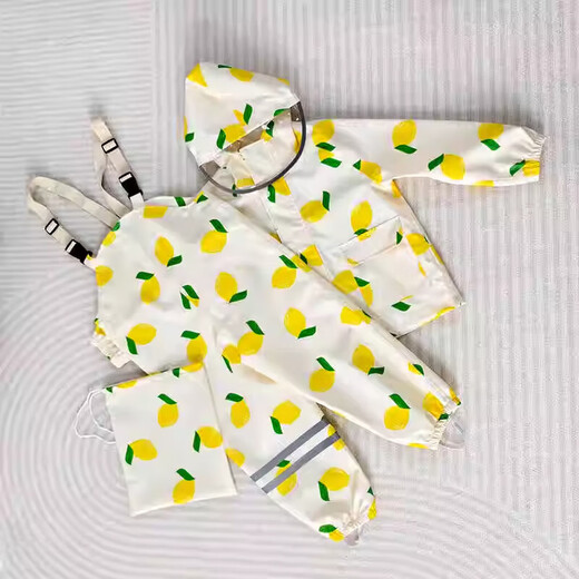 Midelei 2024 split children's raincoat for men and women baby waterproof overalls raincoat for primary school students kindergarten and primary school Cherry S