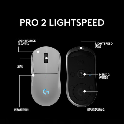 Logitech (G) Wireless Mouse GPW4 Suzaku Wireless Competitive Ergonomic Gaming Mouse Shit King Fourth Generation RGB Lighting Custom Macro Lightweight Mouse as a Gift for Your Boyfriend GPW4 Suzaku Black + Charging Base
