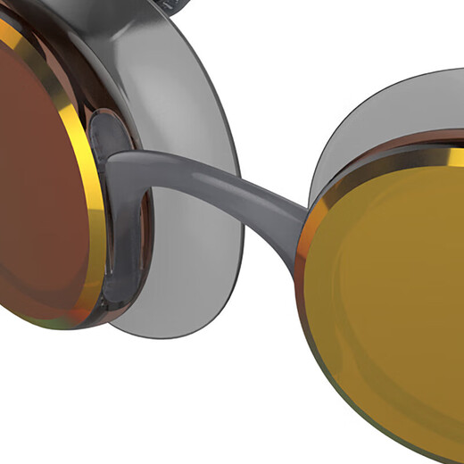 Speedo Marinerpro basic swimming training coated swimming goggles for men and women, black/orange