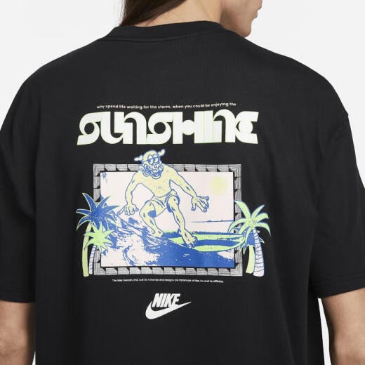 耐克（NIKE）男款运动T恤 健身圆领短袖轻盈柔软纯棉印花时尚百搭夏季FB9794 Midnight Navy 3XL