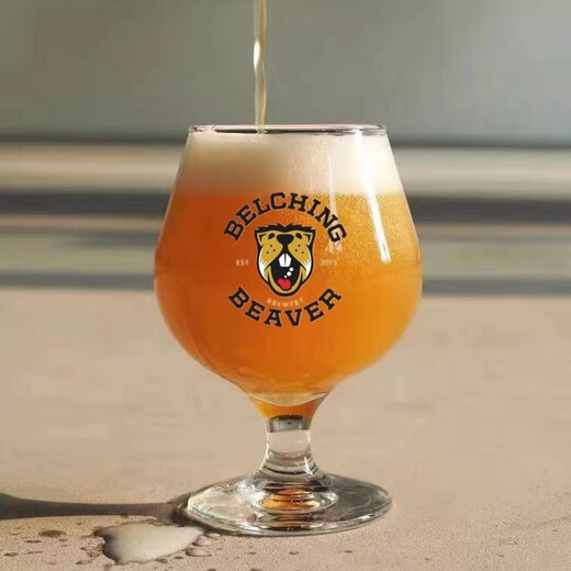 Chaosihui American-style BelchingBeaver special beer cup craft tulip goblet 1ml 3717 cup (Beaver)