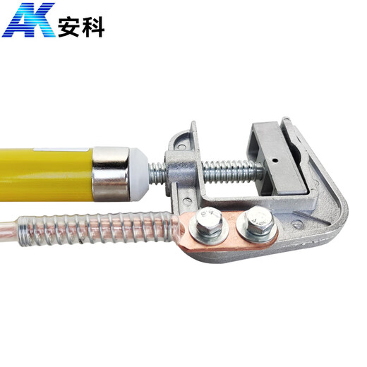 Anke high voltage ground wire 10kV 25 square meter rod 3*1m+5m line flat short circuit ground wire with grounding clip