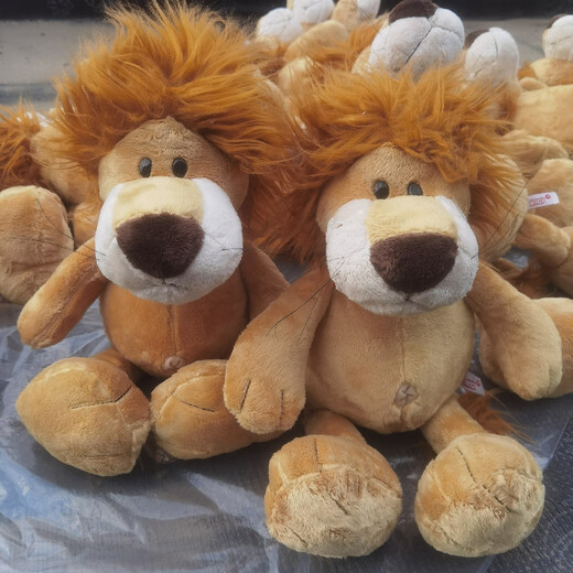 kankeirr大型森林动物毛绒玩具狮子大象小鹿猴子老虎公仔礼品可爱玩偶批发 带花犀牛 50cm