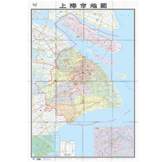 2024 NUEVA VERSIÓN CAJA DE MAPO MAPA DE SHANGHAI Versión 1068*749m Mapa urbano Mapa urbano Ruta de transporte urbano Turismo Viajes Distrito Administrativo División Información Municipio de gran tamaño Mapa de distrito administrativo a gran escala