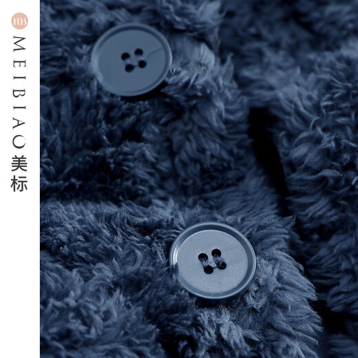 American Standard Boys Comfort Cotton Velvet Flannel Quilted Pajamas Set Winter Children's Cute Boys Coral Velvet Home Clothing Eclipse Blue 135 135/60