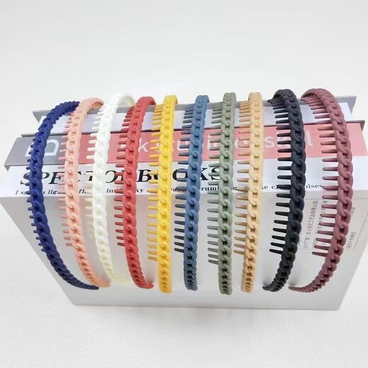 Meipai Hot Selling Sweet and Versatile Hair Hoop Women's Face Wash Anti-Slip Hair Bundle Bangs Broken Hair Hair Clip Hair Accessories SN1270 Black Small Hair Hoop