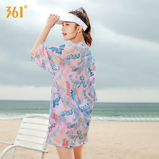 361 women's swimsuit three-piece large size swimsuit, sun protection, conservative, flesh-covering, slimming, hot spring beach swimsuit, breathable and quick-drying