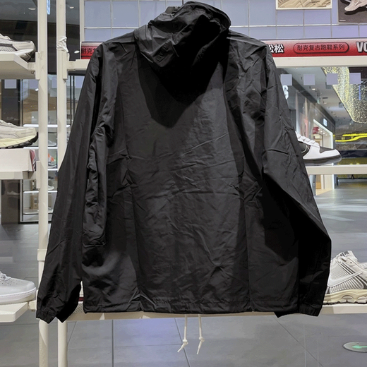耐克（NIKE）男装2025秋新款梭织连帽半拉链卫衣运动休闲套头衫外套 FN3893-010黑色 L