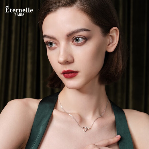 Eternelle France Eternal Eternal Love Light Luxury Necklace Summer New Niche Design Clavicle Chain Women S925 Silver Silver