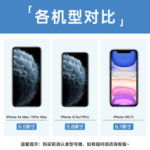 Eise (ESR) is suitable for Apple XSMax/11ProMax tempered film iPhone11ProMax mobile phone film anti-fingerprint anti-fall non-breaking edge anti-scratch mobile phone front film