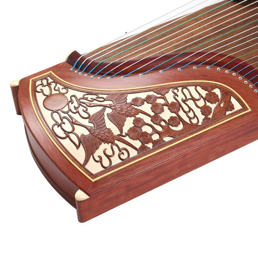 Dunhuang brand guzheng 694L mahogany series performance graded guzheng Shanghai National Musical Instrument Factory No. 1 694D flower window picture