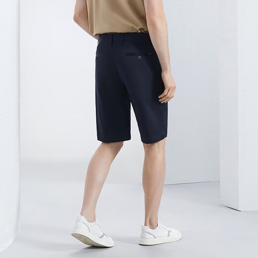 Qipai Containing Lyocell Casual Shorts Men's Summer Business Versatile and Comfortable Straight Men's Pants