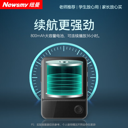 Newman F20 new mp3mp4 repeater English learning artifact for primary school and high school students special English Walkman for ear-gripping music player English-Chinese dictionary word lookup F20 strong sound version HIFI sound quality/black 32GB Contact customer service for help downloading