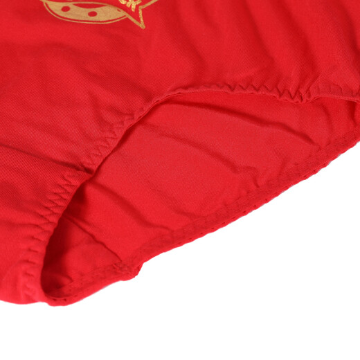 Optimized AimerKids children's underwear underwear modal bag girls mid-waist briefs (two-piece bag) AK1224171 red + printing ZS1160