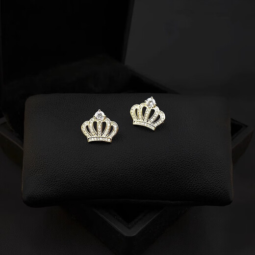 QUAMER Korean style fashion crown brooch creative personality cute pin simple personality western large size
