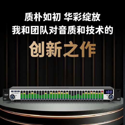 Melody MT3100 digital spectrum analyzer equalizer, professional 31-band EQ adjustment, intelligent noise reduction audio processor, audiophile-grade home stage performance KTV peripheral equipment, MT3600 stage squelch flagship version (including XLR male and bus bars)